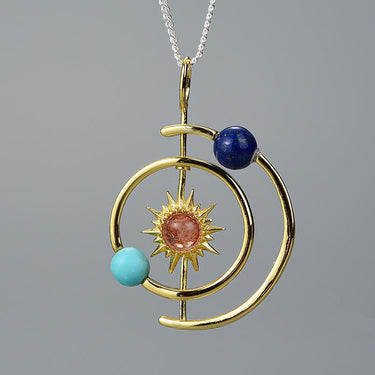 Solar System Silver Pendant-Your Soul Place